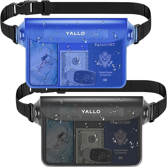 Yallo Waterproof Fanny Pack (2 Count), Waterproof Fanny