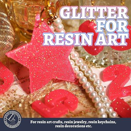 Miniatura 58 de LEOBRO Brillantina rosa, 5.29 onzas, purpurina gruesa rosa intenso para manualidades, resina, cuerpo de uñas, decoración de fiestas de vacaciones