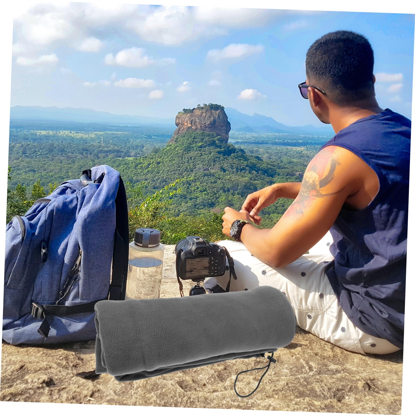 JOINPAYA Fleece Sleeping Bag Liner Compact Lightweight Adult Sleeping Bag for Camping Outdoor Activities and Travel Soft Easy to Clean Excellent Insulation for Warmth