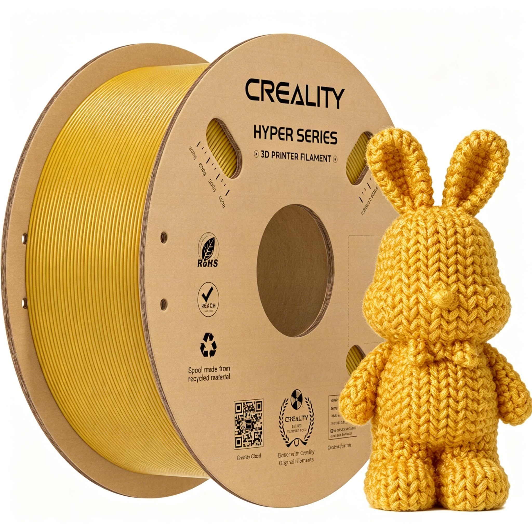 Creality Hyper PLA Filament 1.75mm 1KG, Gold, 1-Pack