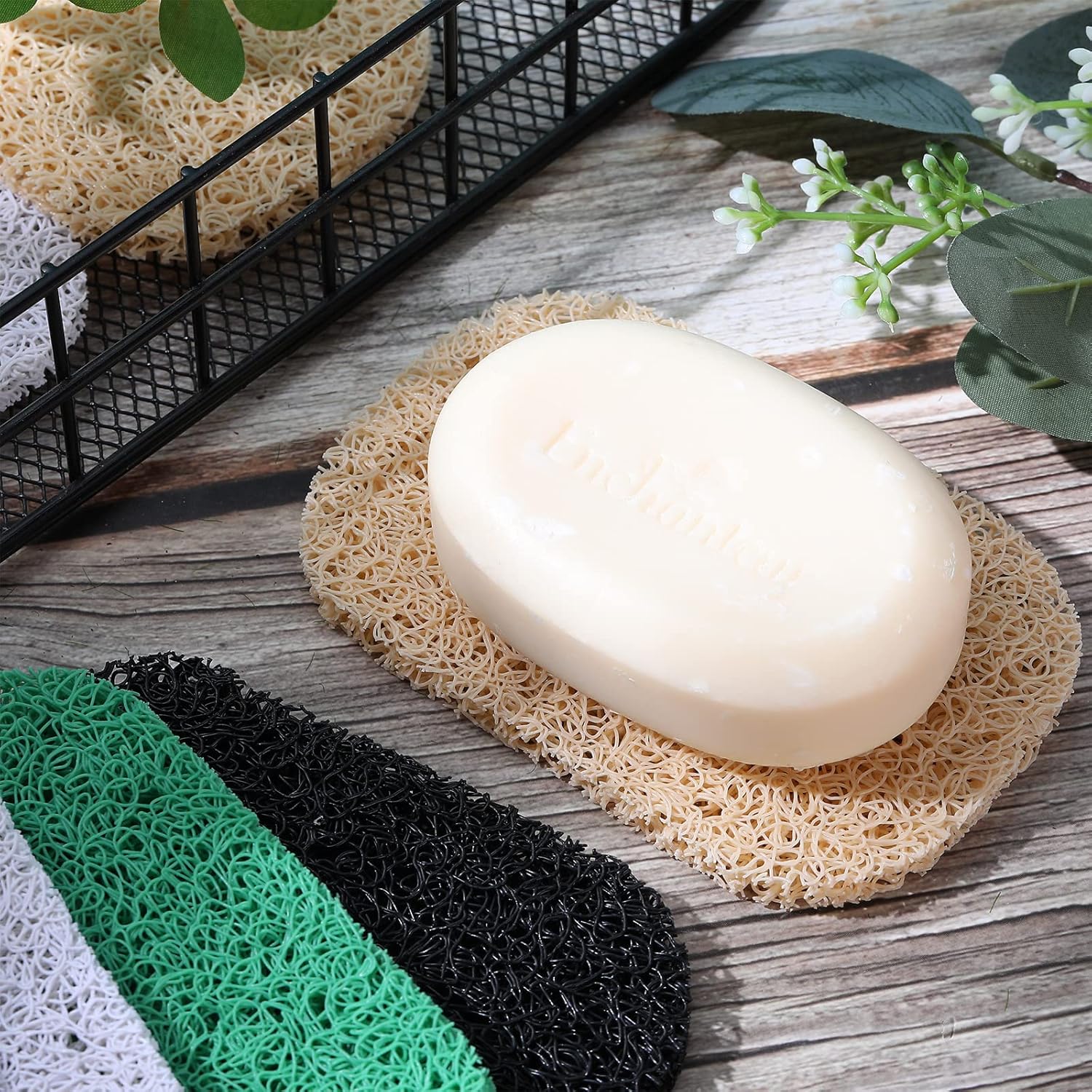 Soap Savers Pads Draining Lift Pad Bar Dish Soap Saver Holder Accessories Draining Mat for Shower Kitchen Bathroom Travel Hotel Cleaning(Multi Colors,80 Pcs)