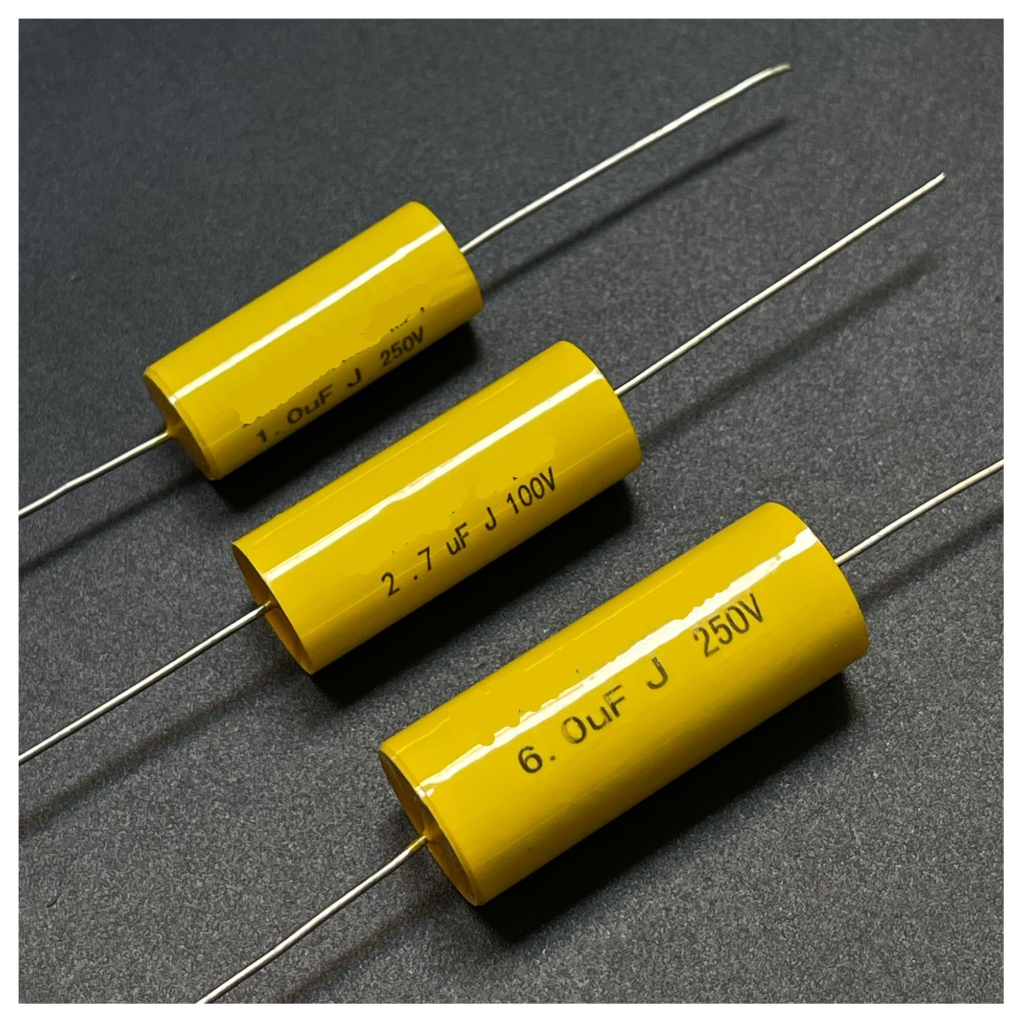 LEOTNNDQ 1pcs M P T Series 1UF 2.7UF 6UF 250V Copper Pin Audio Crossover Capacitors