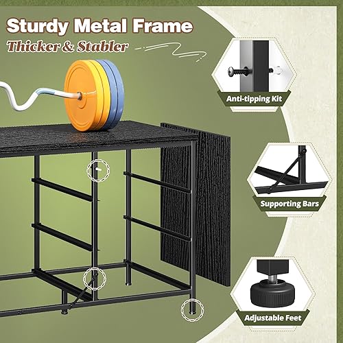 Miniatura 7 de EnHomee Mueble de TV con cajones, centro de entretenimiento con 9 cajones, consola multimedia para consola de TV de 60 pulgadas para dormitorio,