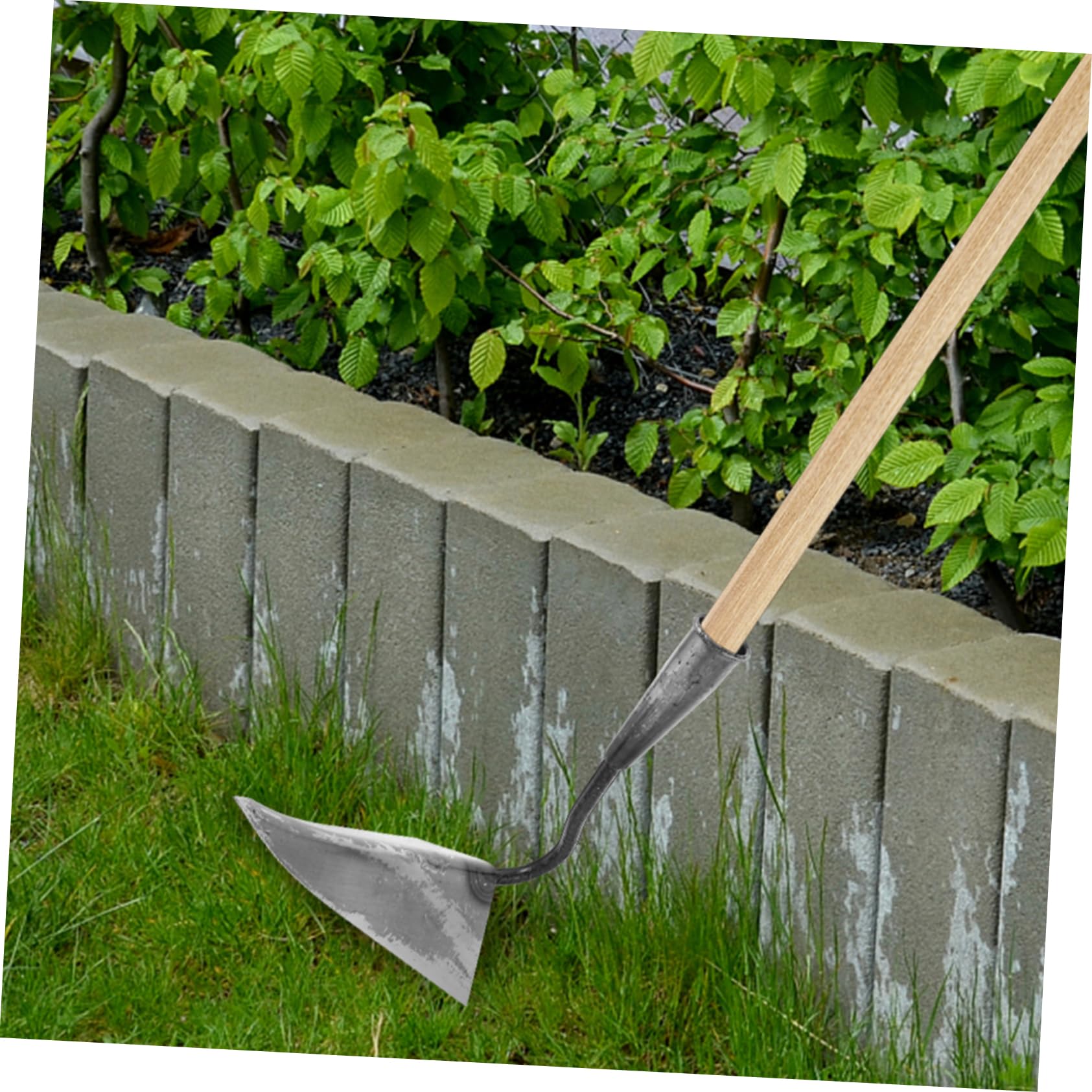 TOYANDONA Houe de Jardin Robuste en Acier Inoxydable, Tête Noire, Joints Renforcés, Multifonction, pour Pépinières et Vergers, Outils de Jardinage