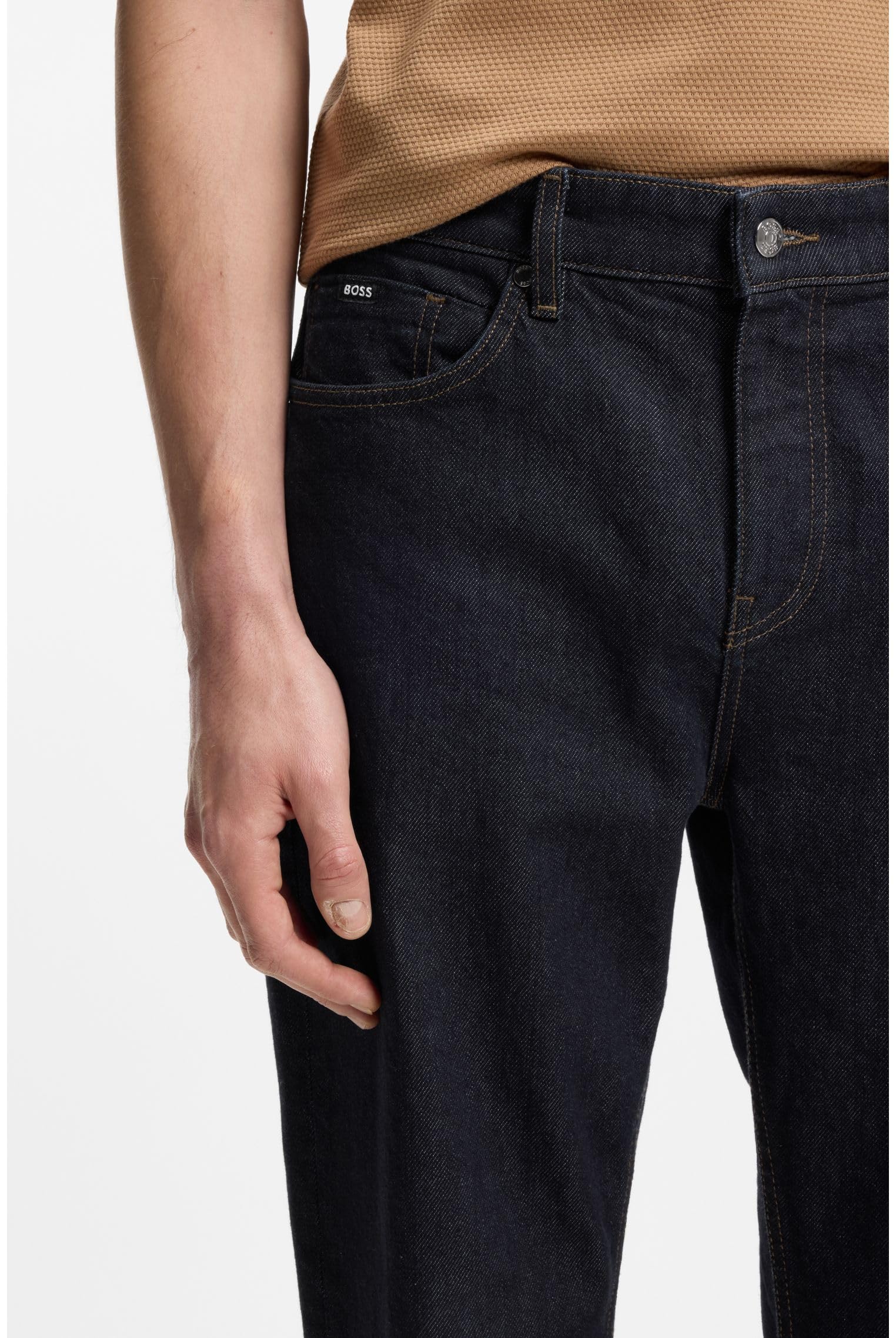 Boss Maine Regular-fit Jeans Aus Bequemem Stretch-Denim In Blau – Bild 6
