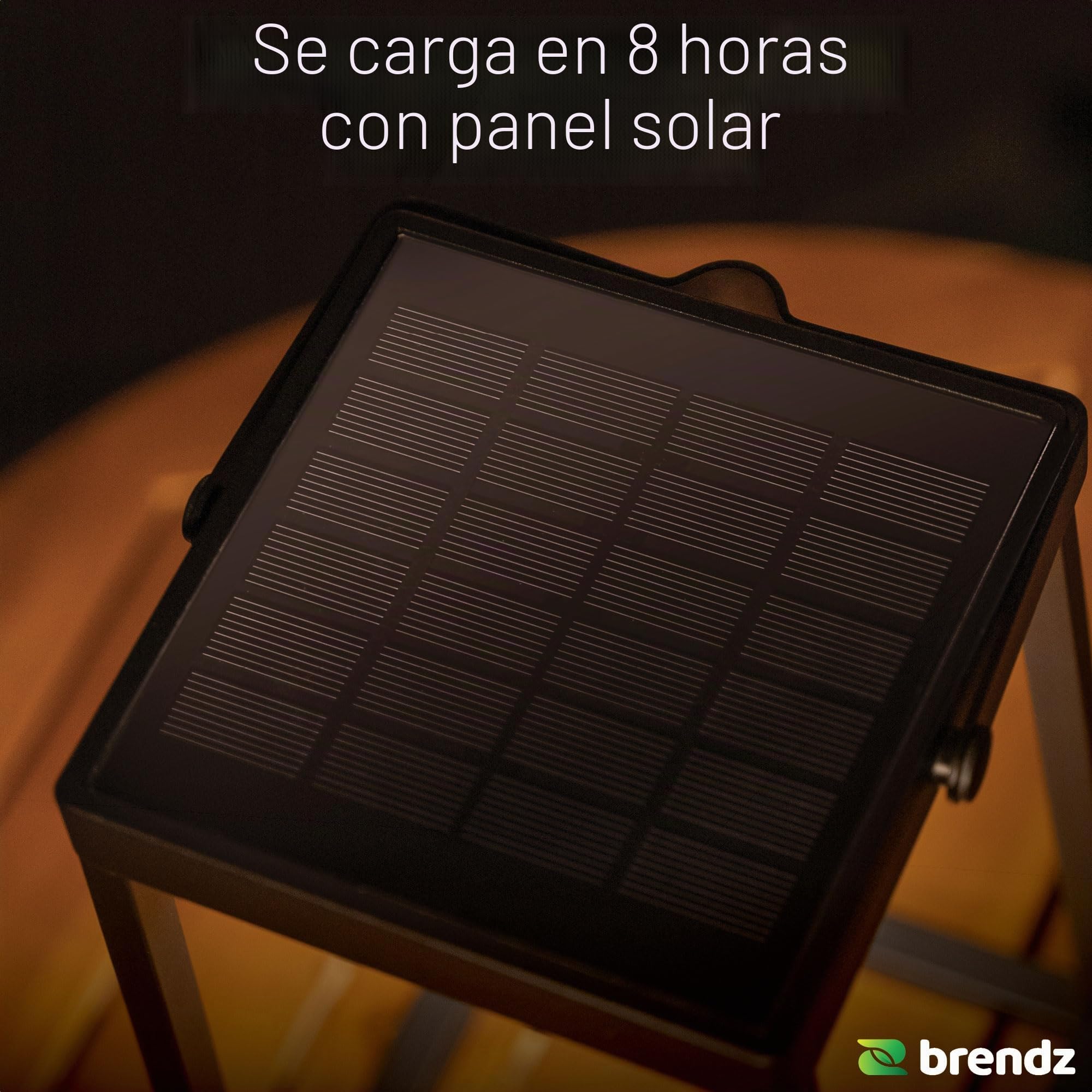 Brendz Lámpara de mesa solar, IP54 impermeable, linterna LED solar con 3 modos de luz, batería recargable por USB-C, decoración de jardín, lámpara de mesa para exteriores, tulsa