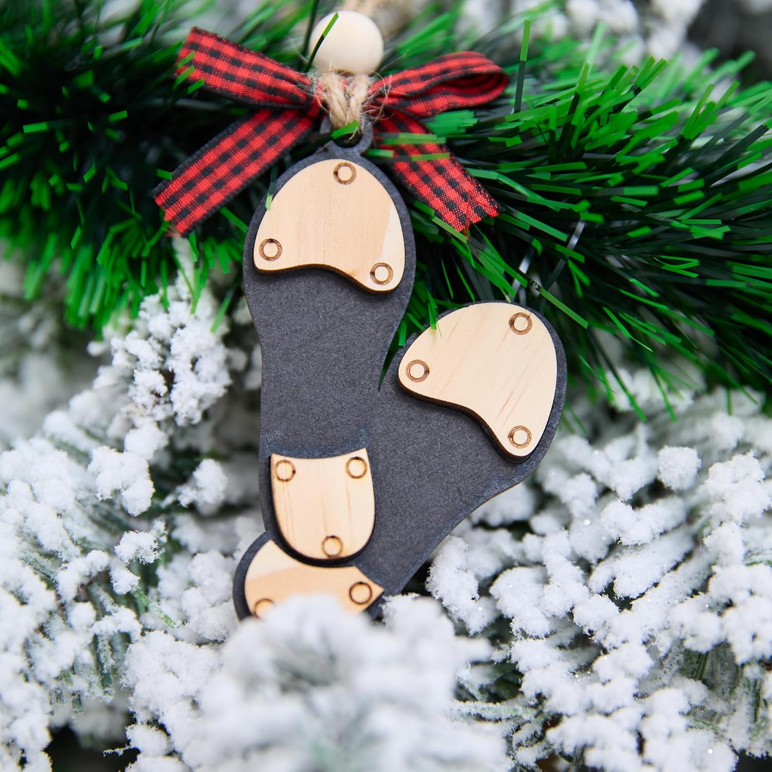 Tap Dancer Christmas Ornament 4 Inch – Layered Wooden Tap Shoe with Metal Plates Decoration Gift for Tap Dance Student Teacher Studio Owner Recital Keepsake - Image 7