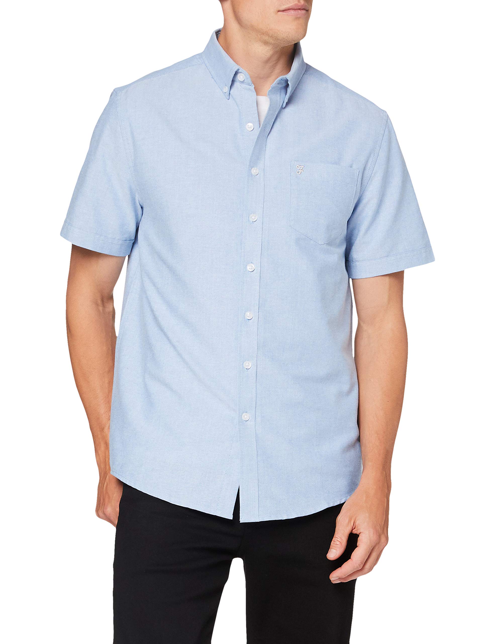 FarahMen's Drayton Cotton Oxford Short Sleeved Shirt