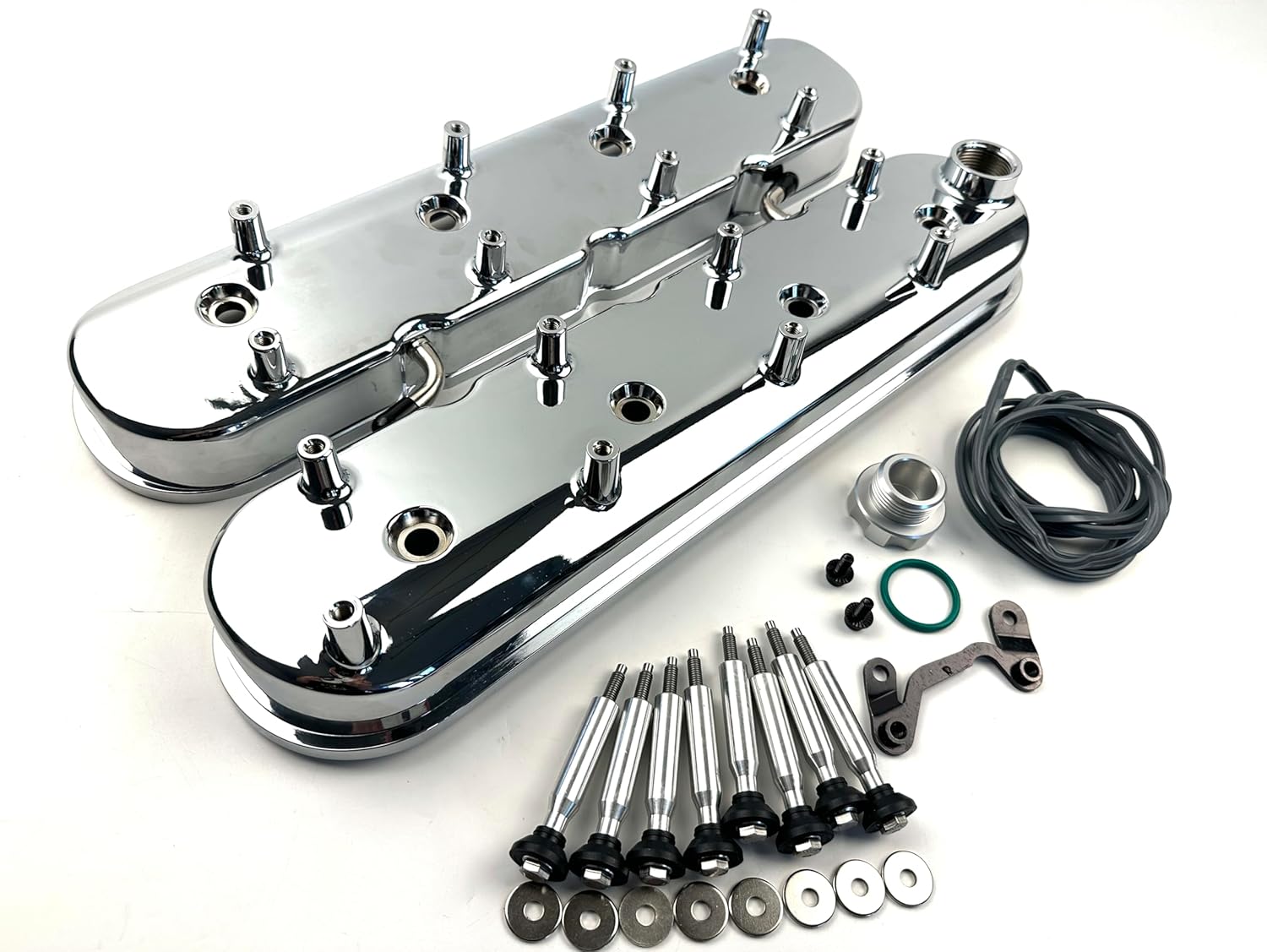 ls cast aluminum tall valve covers for ls1 ls2 ls3 ls6 5.3 6.0 chrome