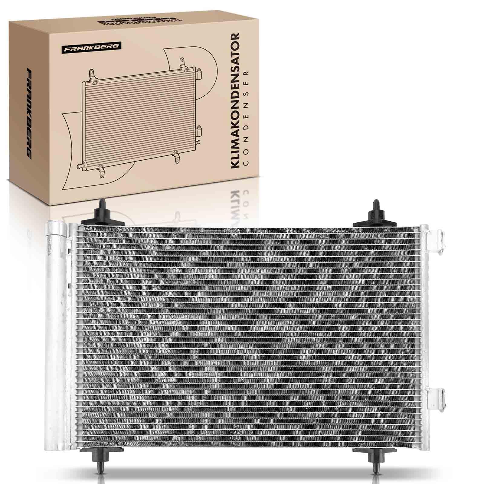Frankberg Kondensator Klimaanlage Nur für 12 mm Netztiefe 9650631680 | Kompatibel mit Berlingo Kasten/MPV B9, C4 I Kasten/Hatchback LR, C4 I LC, 307 Break 3E, Partner Tepee, 308 I 4A 4C, 307 3A/C