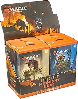 Magic: The Gathering - Caixa de Boosters Temáticos de Innistrad: Caçada à Meia-noite | 12 boosters temáticos de MID | Inglês, Galápagos Jogos, Multicolor