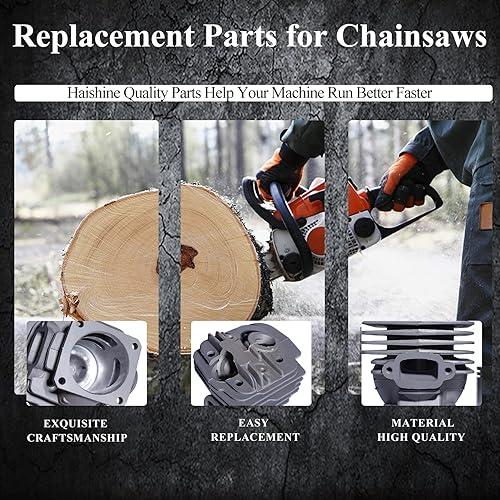 Miniatura 4 de Haishine Kit de pistón de cilindro de 1.890 in para STIHL MS360 MS340 036 034 MS 340 360 Motosierra Motor Parts #11250201206