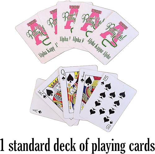 Miniatura 2 de Baraja de cartas de hermandad  AKA, Delta, Zeta, SGRho y más  Actividades, regalos, baratijas, juegos de fiesta, decoraciones (AKA)