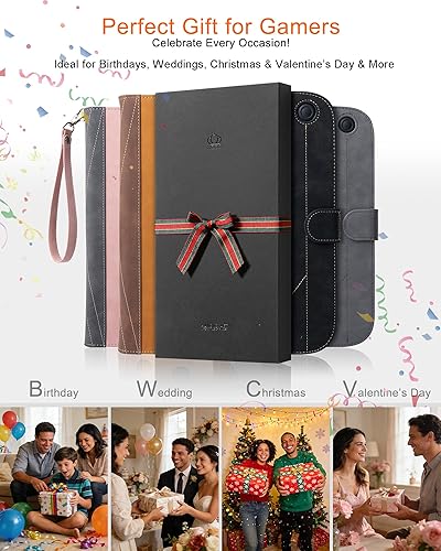 Miniatura 9 de XGUO Nintendo Switch 2 Case, Switch 2 Carrying Case, wAirTag Holder, Holds 12 Game Card Slots, Protective Hard Shell Portable Travel Carry Pouch,