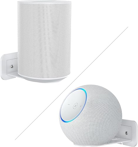 Miniatura 10 de HomeMount - Soporte de pared ajustable para altavoces Sonos Era 100, soporte de estudio Echo de alta resistencia con gestión de cables, soporte de