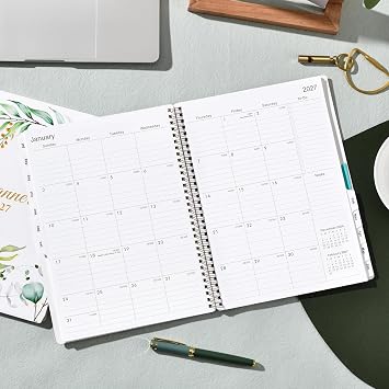 Planner 2026-2027 - 9 x 11 Planner 2026-2027 Weekly and Monthly, from JUL. 2026 to JUN. 2027, 26-27 Academic Planner with Tab, Twin-Wire Binding, Inner Pocket