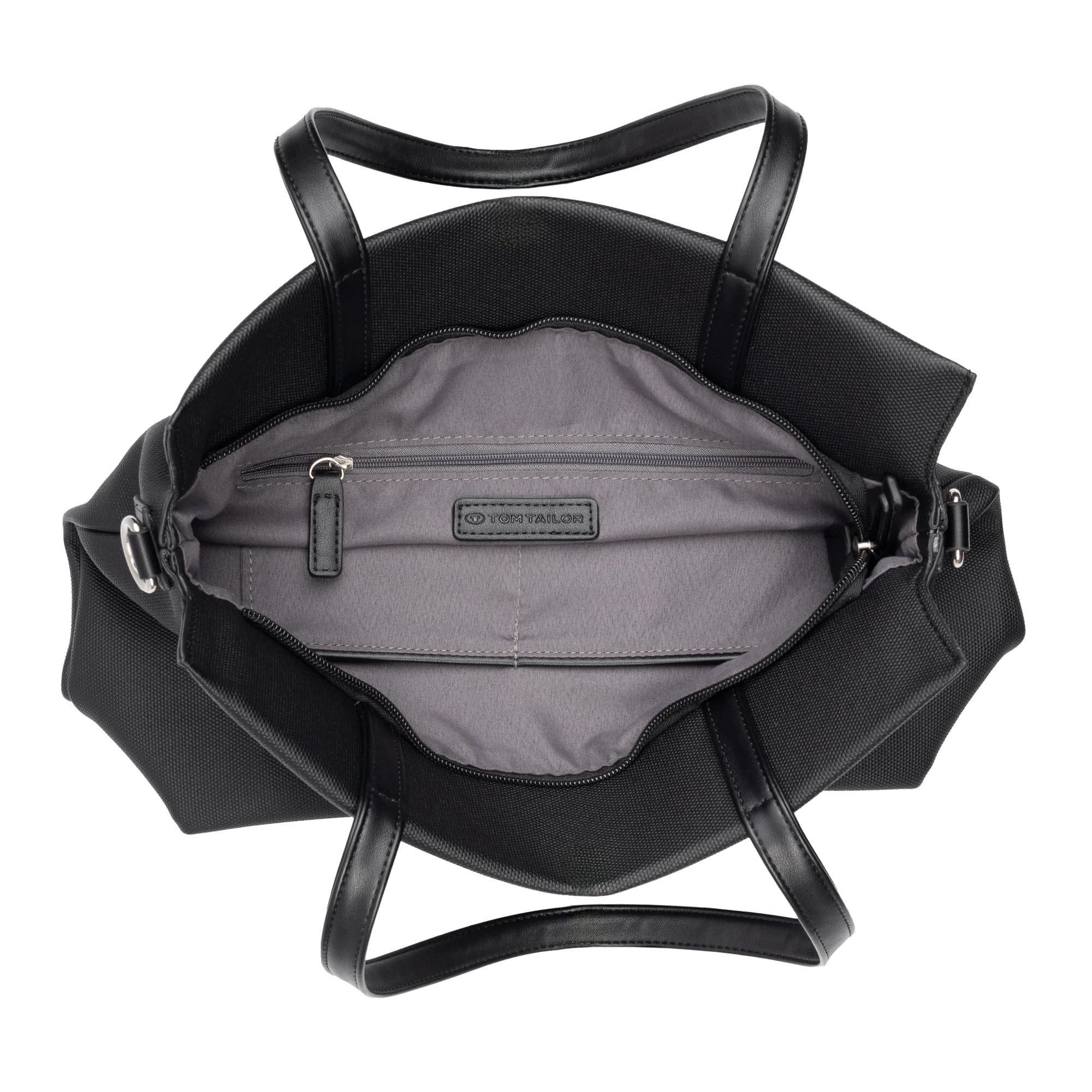TOM TAILOR Rosa Damen Shopper Umhängetasche Reißverschluss Mittelgroß