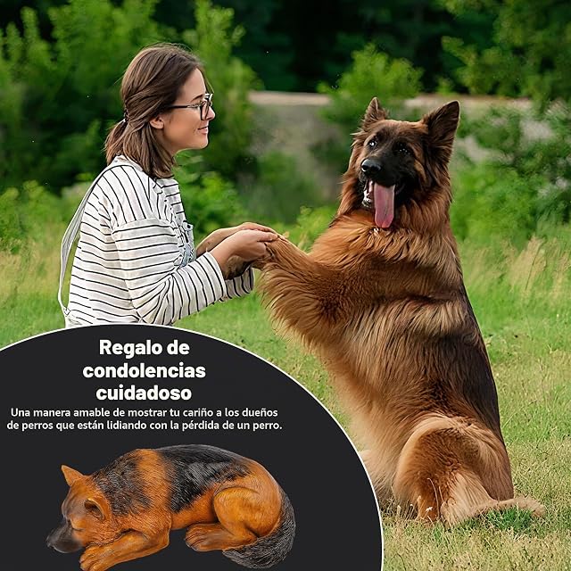 Foto 6 de 7 de VIPbuy Guillotina conmemorativa para cenizas para mascotas, estatua tranquila tumbada de resina