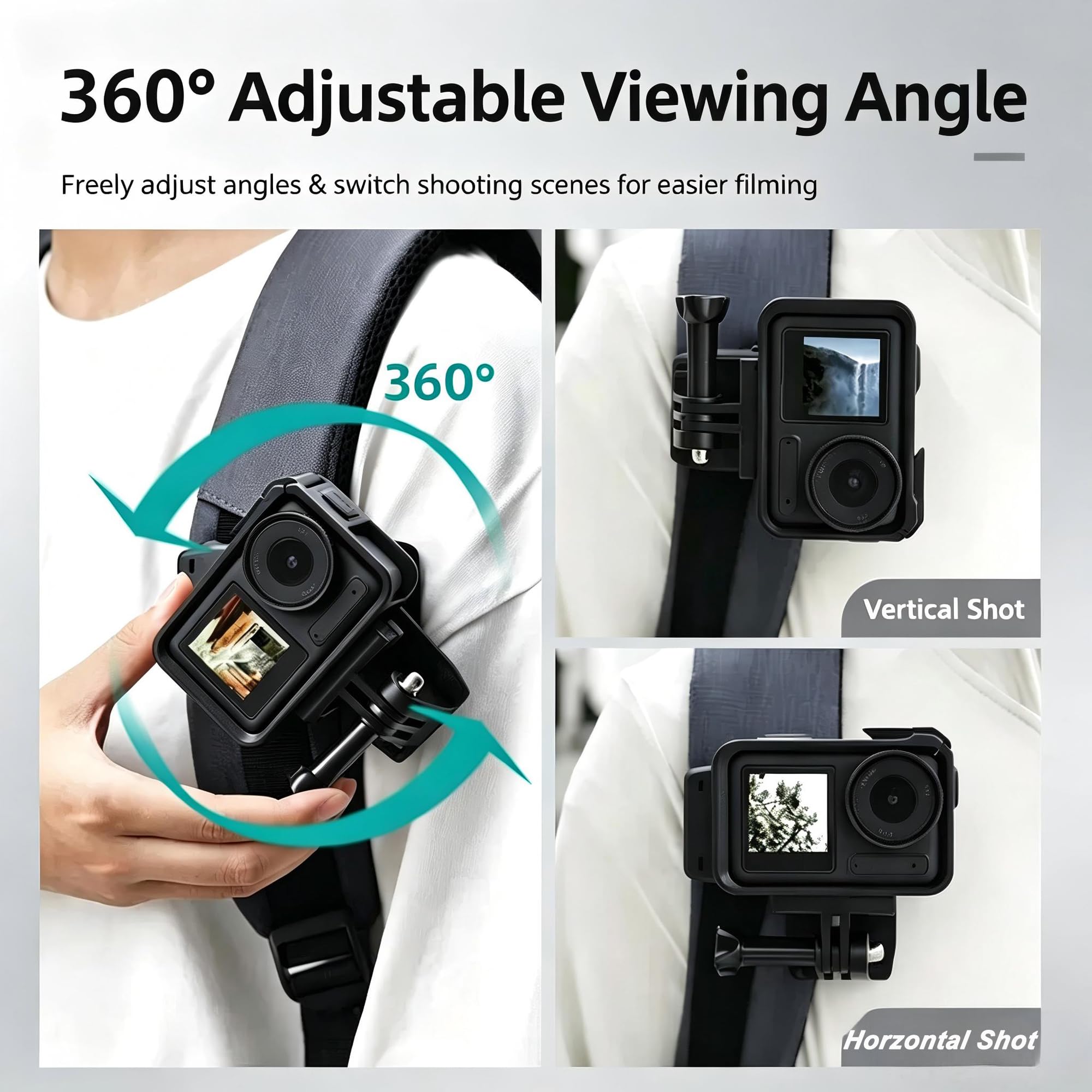 Amazon | GoPro Hero用アクションカメラアクセサリーセット、調節可能