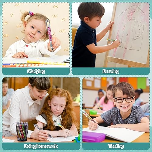 Miniatura 7 de Pasimy 24 bolígrafos inspiradores con cita motivacional, bolígrafos de afirmación de tinta negra con mensajes alentadores, escritura en diario,