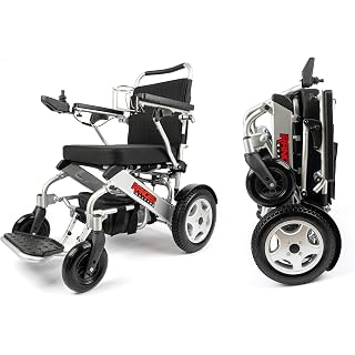 Porto Mobility Ranger Quattro Ultra 600W Motor Exclusive Lightweight Foldable Electric Wheelchair, Weatherproof, Stronger, Longer Range Super Horse Power, Dual Motor, All Terrain