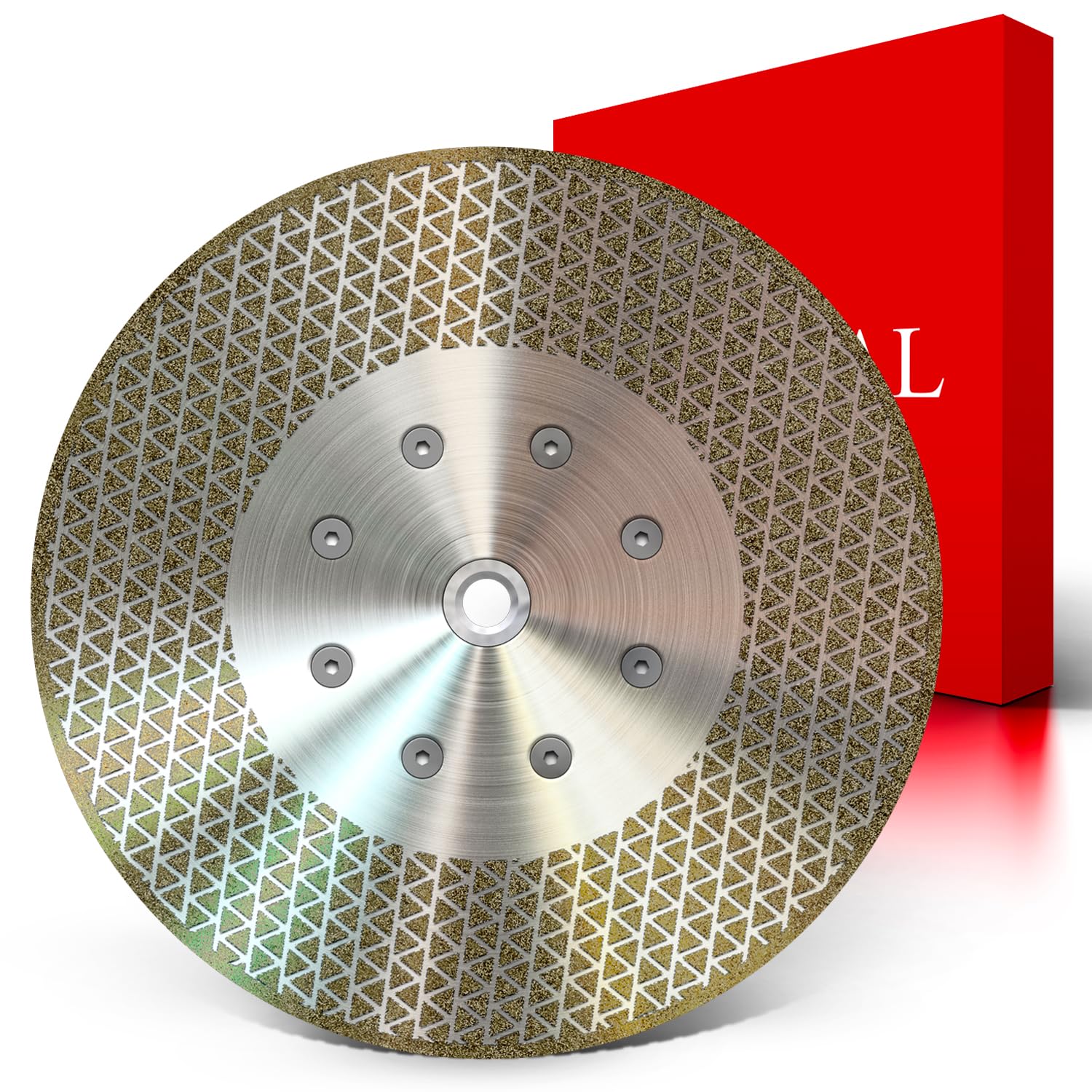 Disco diamantato 230 mm x M14 Premium 2in1 – Taglio e sbavo ad alte prestazioni per piastrelle, ceramica, gres porcellanato, granito, marmo e calcestruzzo – Per smerigliatrici