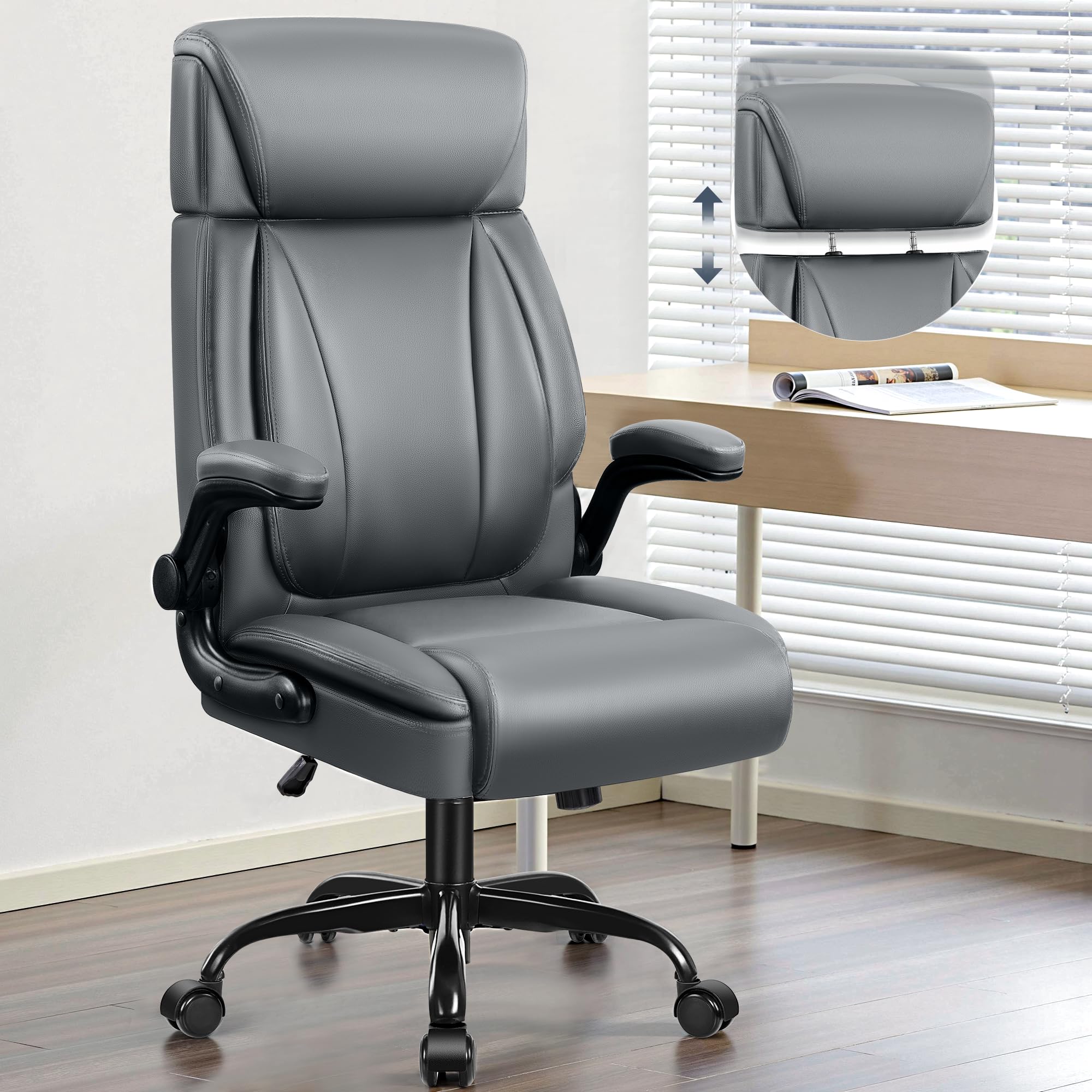 BestGlory オフィスチェア デスクチェア Amazon.com: BestGlory Office Chair Flip Up Arms, Executive