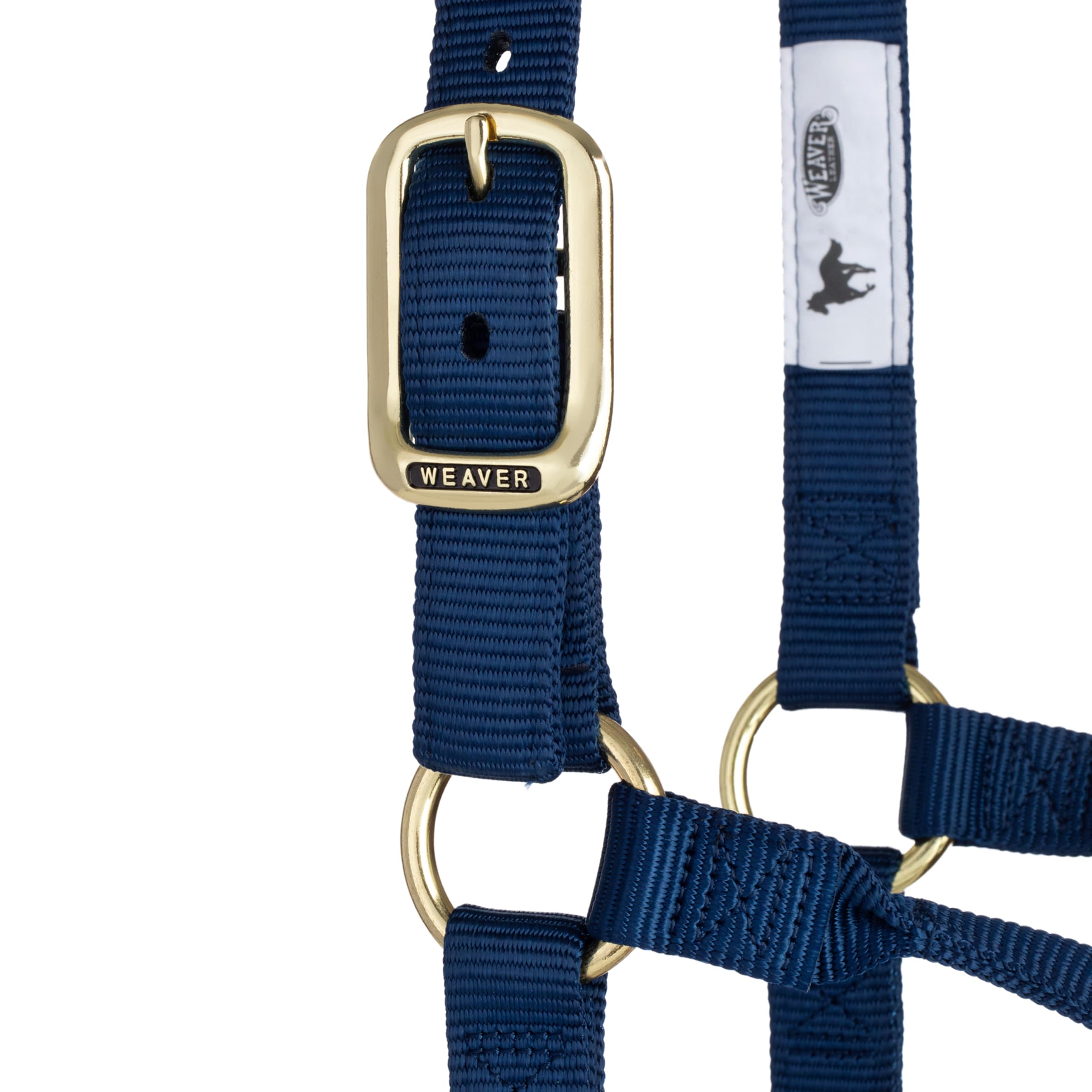 Weaver Original Pferdehalfter, Nylon, Nicht verstellbar, mittelgroß, Marineblau