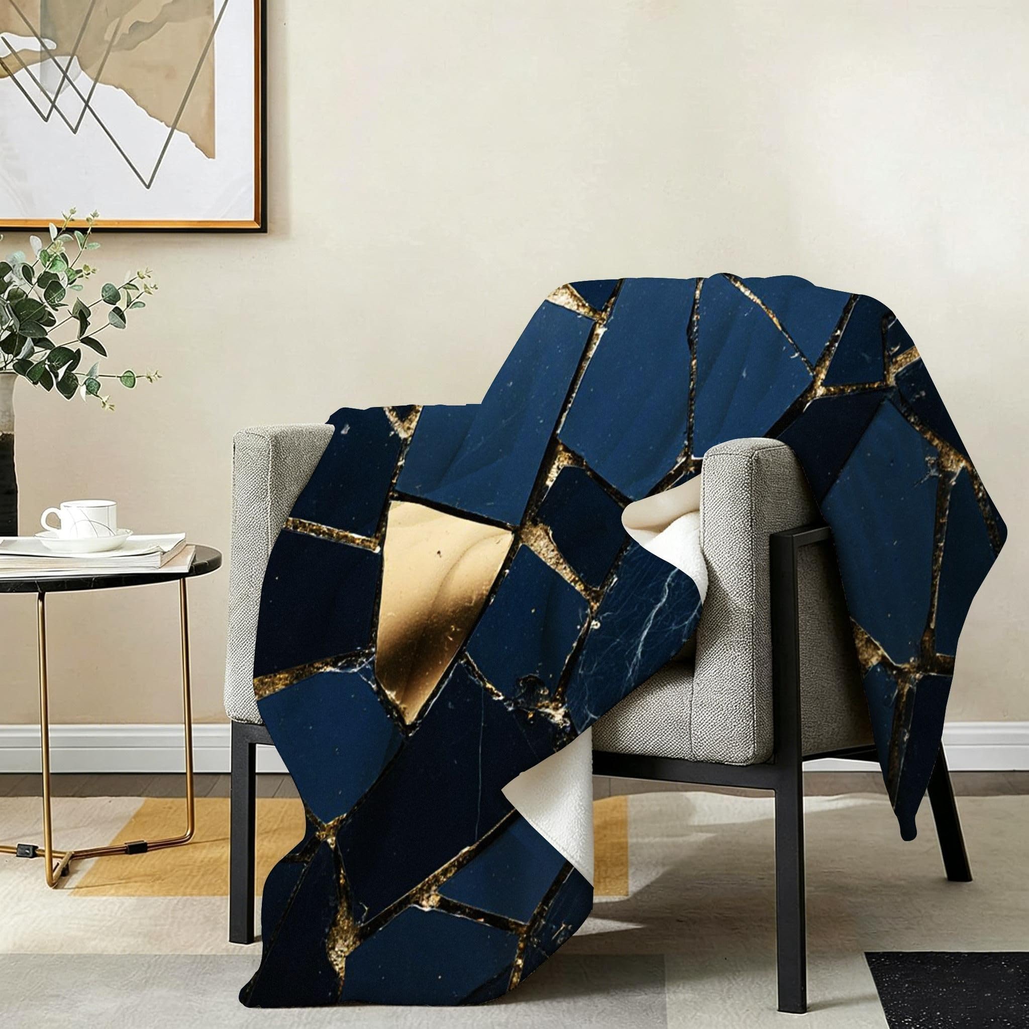 Coperta Pile Matrimoniale 240x260 cm Murales Grigio, Coperta XXL Super Morbida Multiuso Come Copriletto o Plaid da Salotto, Calda e Leggera, Protezione dal Freddo, AW7128