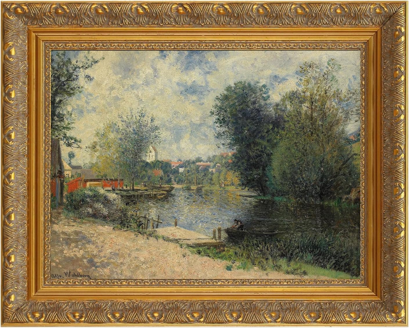 40x60cm Barockrahmen für Ölgemälde Holzrahmen ohne Glas Gold