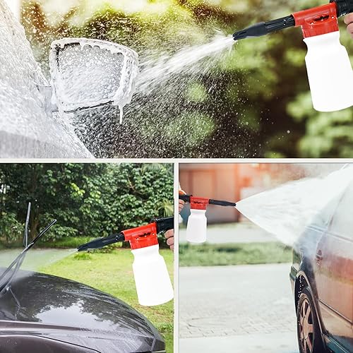 Miniatura 3 de Kit de lavado de autos - Kit de limpieza de automóvil, kit de lavado de autos con pistola de espuma, esponja de microfibra y toallas, cepillo de