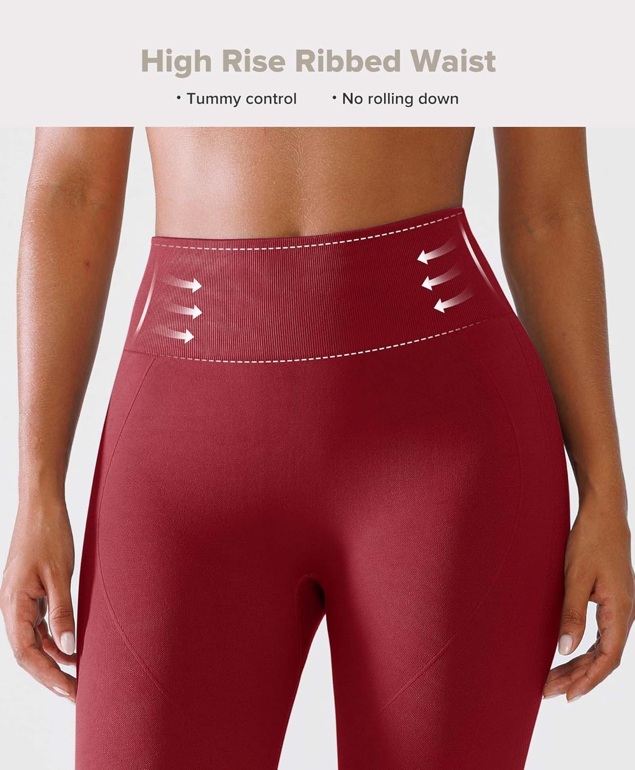 BRXL Scrunch Butt Lifting Workout Leggings for Women Tummy Control High Waisted Seamless No Front Seam Gym Yoga Pants - Image 3