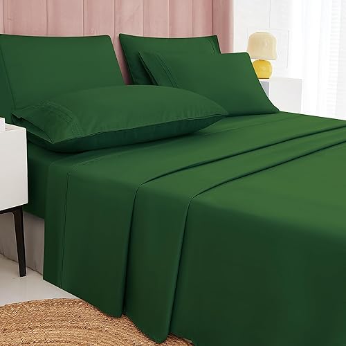 Miniatura 2 de MICORAL ProBreathing - Juego de sábanas matrimonial de 6 piezas, 60% microfibra, 40% rayón derivado de bambú, bolsillo profundo de 16 pulgadas,