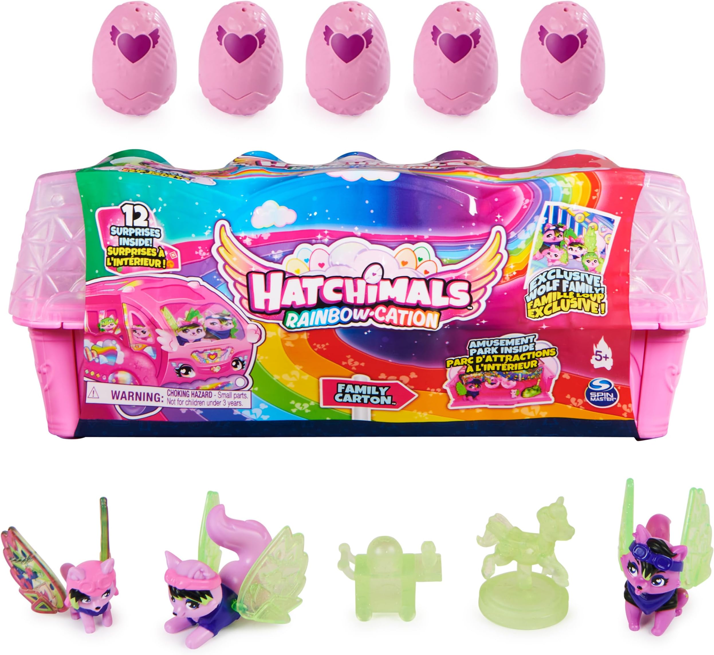 Rainbow-cation Wolf Family Carton