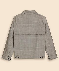 Wool Gun Club Check Zip Jacket: Brown 330001628 Wool Gun Club Check Zip Jacket: Brown 330001628