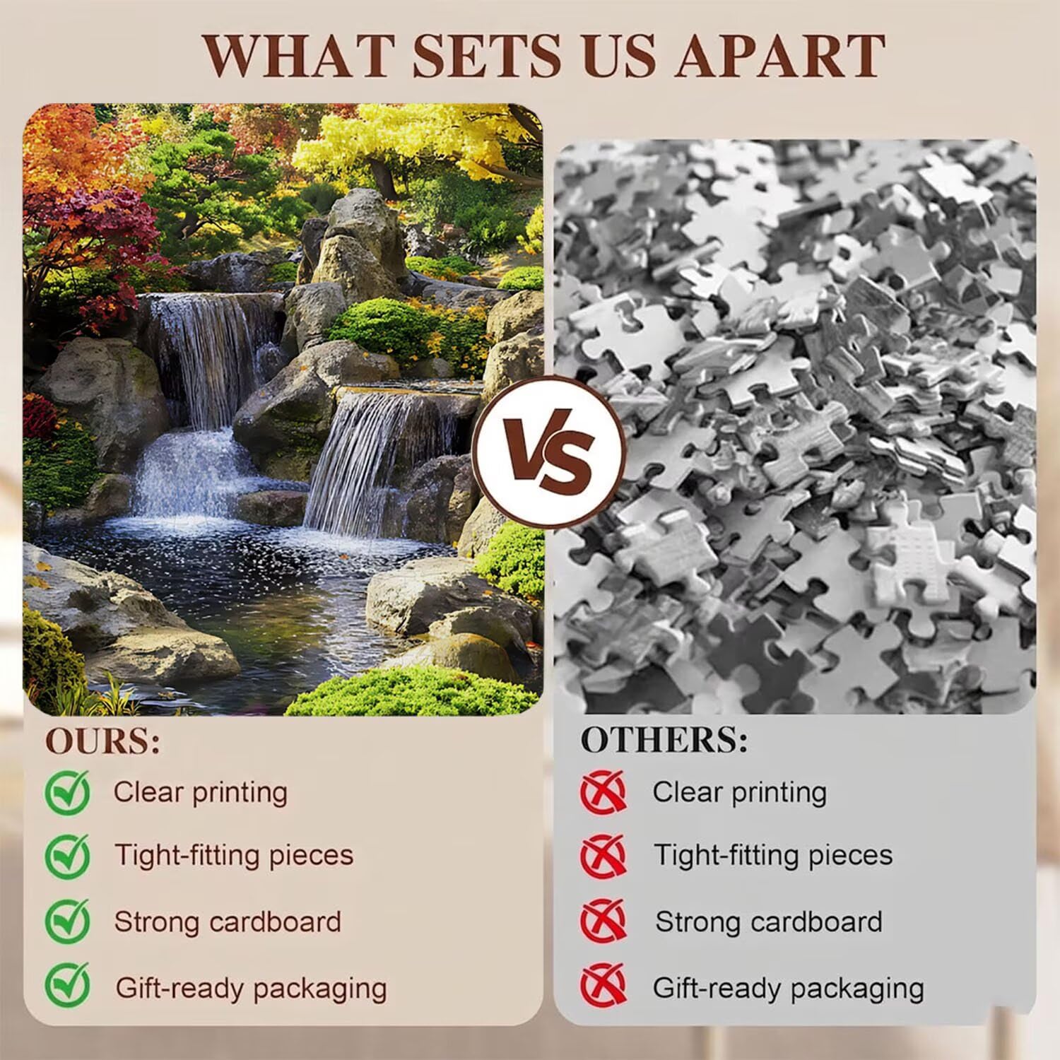 paesaggio Albero Puzzle 5000 Pezzi per Adulti, Puzzle in Legno - Collezione Classica con Poster Incluso - Sfida di Concentrazione e Passatempo Antistress, Gioco per Famiglia, 156 x 105 cm f0-514