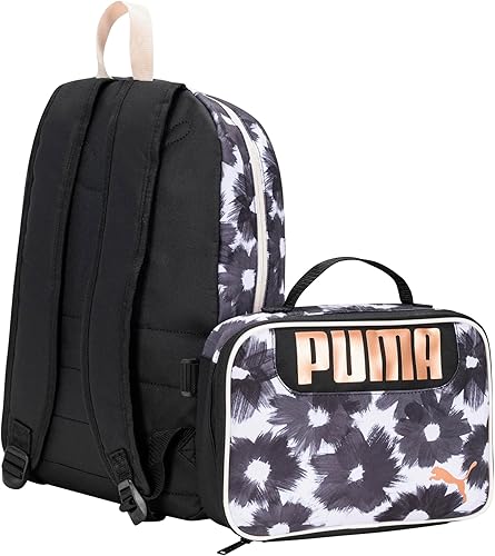 Miniatura 3 de Puma - Mochila y lonchera para niños, Combo de mochila para almuerzo, talla única , NegroDorado