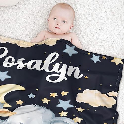 Miniatura 175 de Butterfly Custom Baby Blanket with Name Personalized Baby Blanket for Girl Boy Birthday Chirstmas Gift Customized Baby Receiving Blanket for Newborn