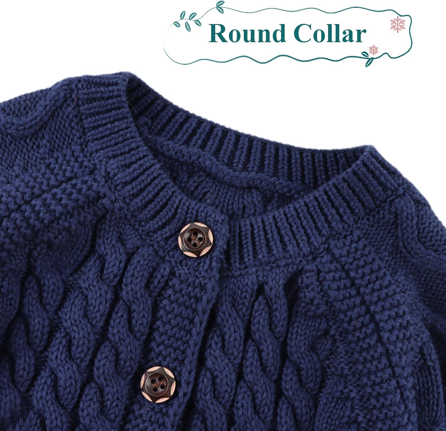 Baby Girls Sweater Toddler Knit Cardigan Kids Long Sleeve Cardigan Infant Crewneck Coat Fall Winter - Image 4