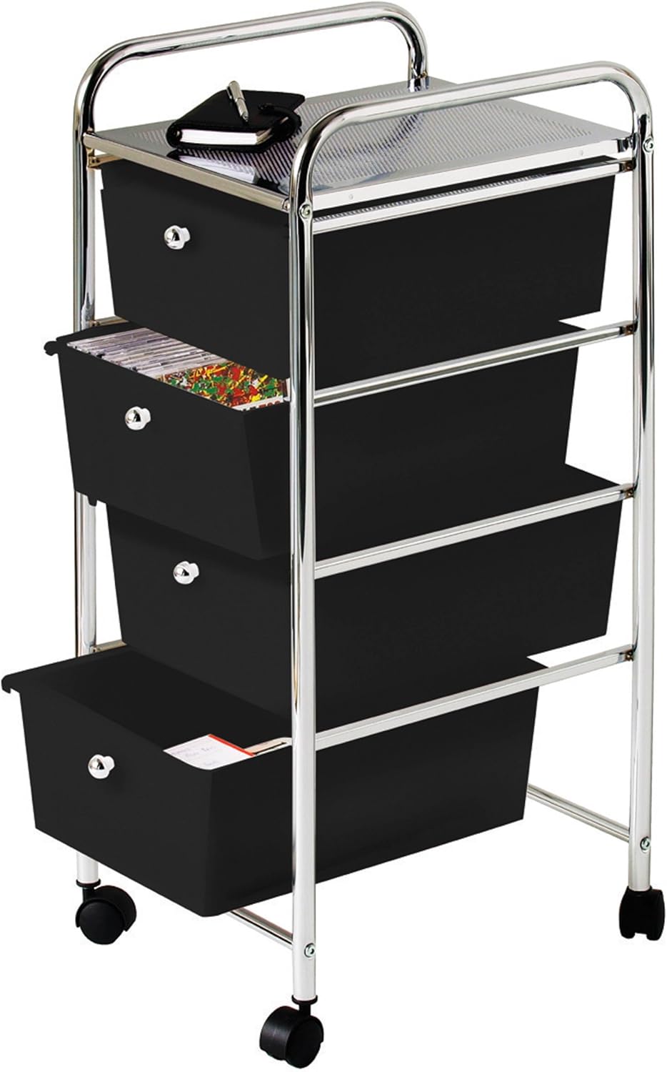 Premier Housewares Plastic Drawer Storage Kitchen Storage Trolley