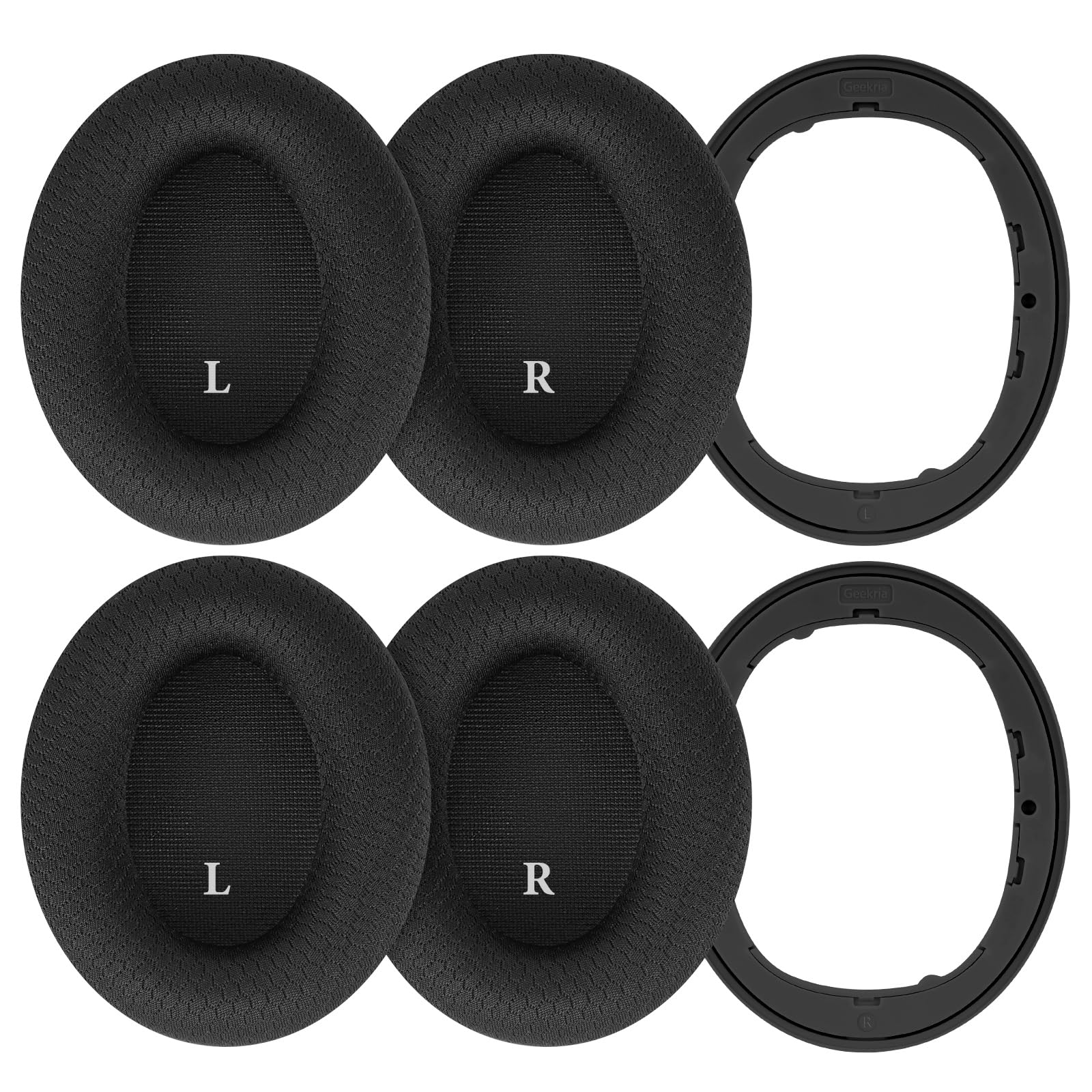 Geekria SNAP Kit di ricambio cuscinetti per cuffie Beats Studio 3 Wireless, Studio 2, cuscinetti magnetici Easy-Switch, coperture per padiglioni (tessuto a rete)