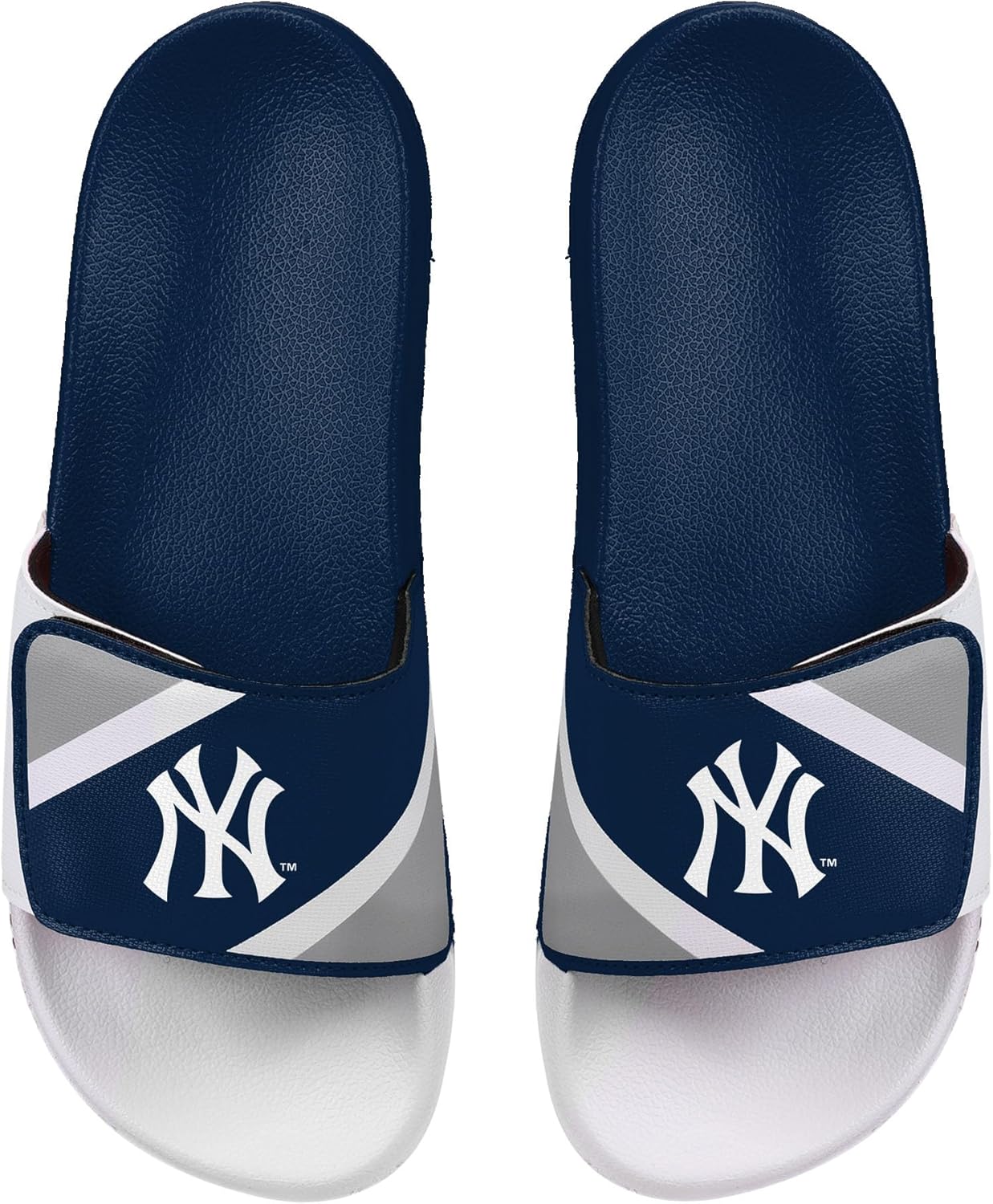 FOCO MLB Men's Officially Licensed Sports Slippers Primary Logo 2-Tone Team Color Flip Flop Baseball Slides - Image 2