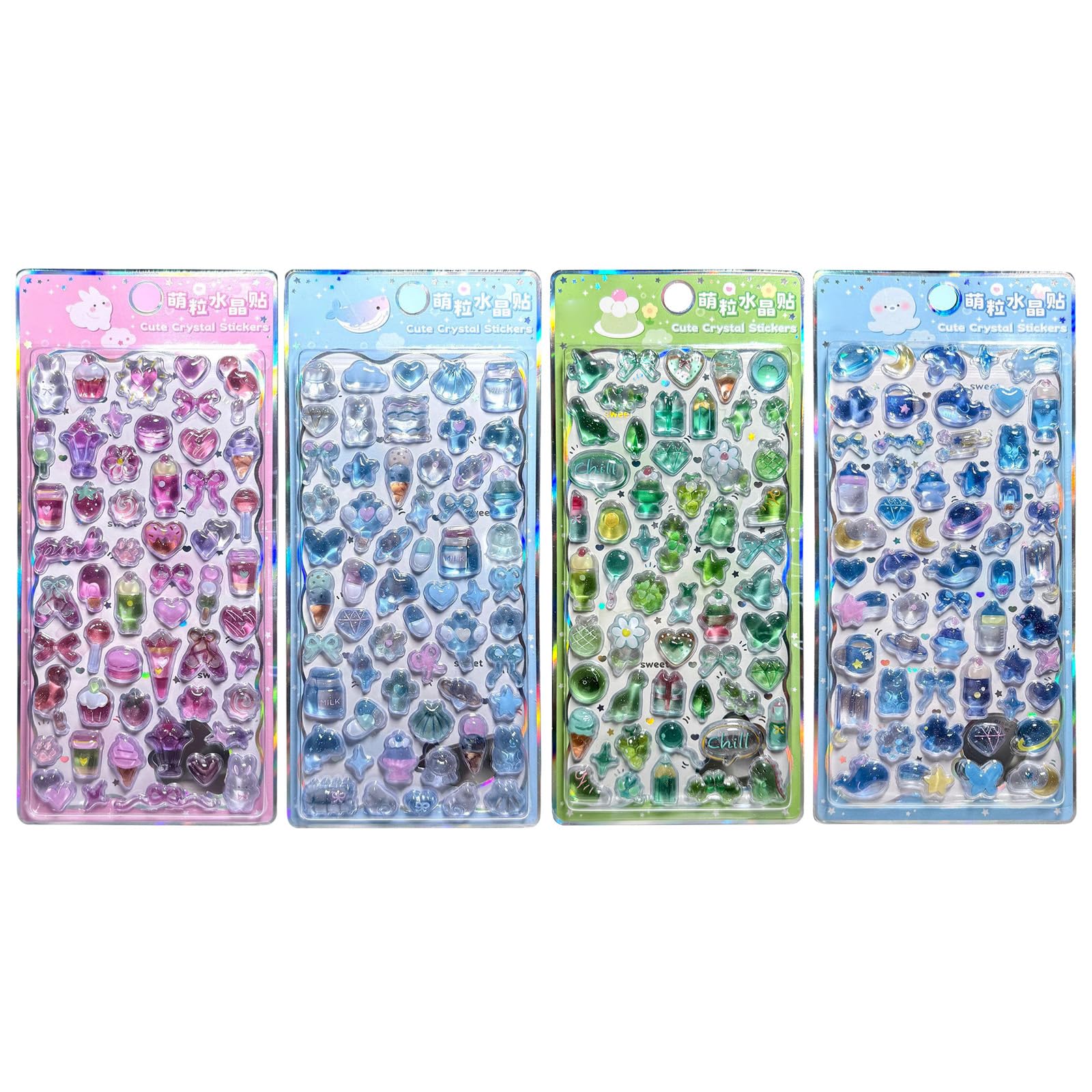 Puffier Sticker Adorable Decorative Stickers Scrapbooking Journal Notebook Phone Case Sticker for Scrapbooks for Scrapbooking