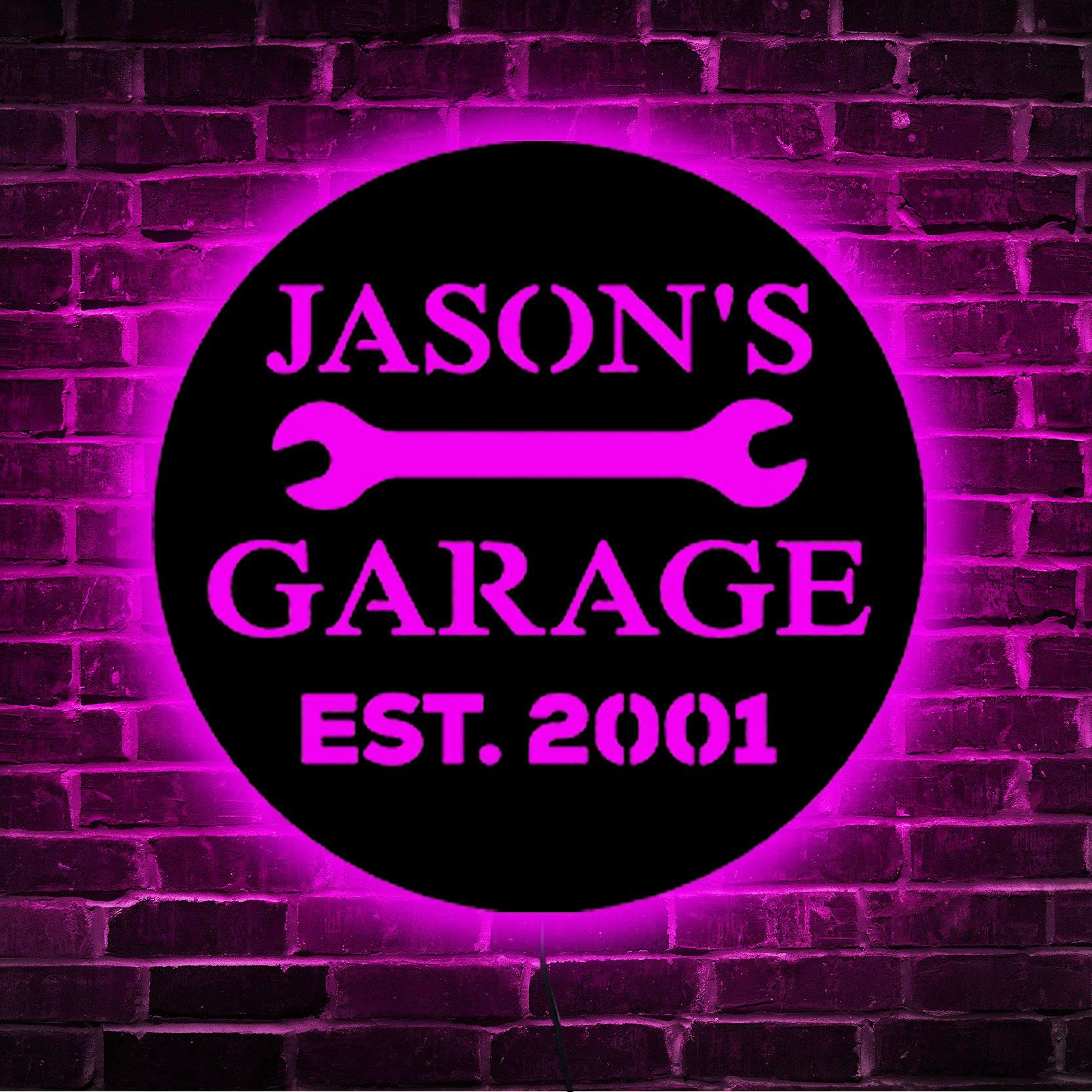 Insegna Al Neon LED Personalizzata Per Garage - Luce Da Parete Fai Da Te