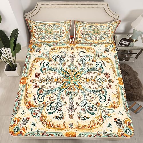 Miniatura 26 de Erosebridal Sábana bajera ajustable de moda de los años 90, tamaño individual para niños, adolescentes y adultos, sábanas de cama con cinta de radio