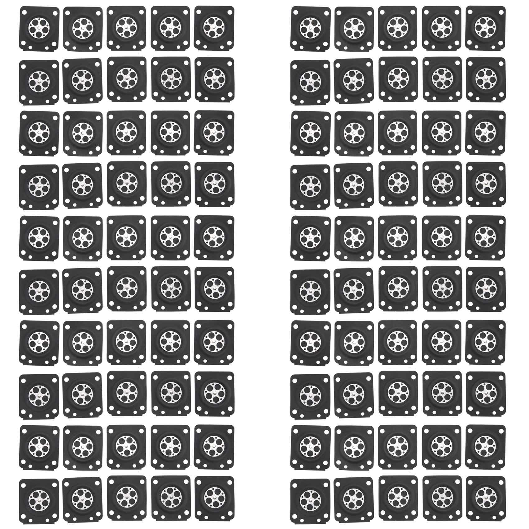 Jnchdghwa 100Pcs Carburetor Parts Chainsaw Carburetor Membrane Gasket Set for Chainsaw Carburetor Ms210 Ms230 Ms2500