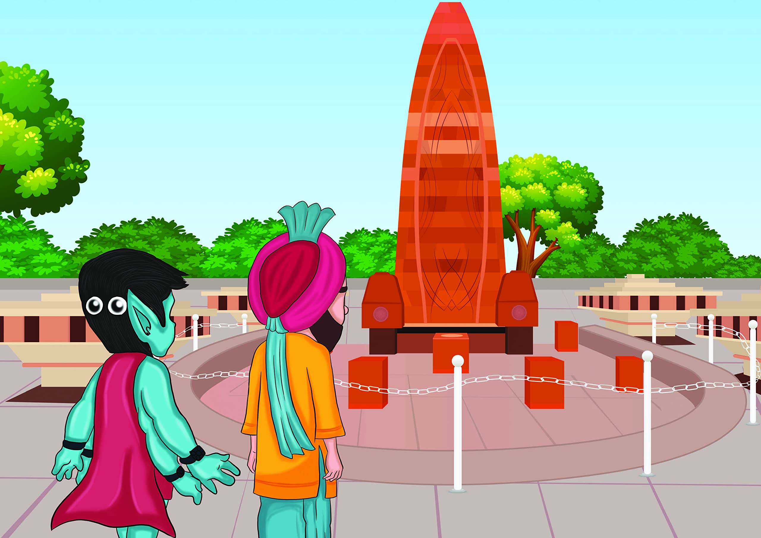 Adventures of Wadiya Singh - Set of 3 Books, Wadiya Singh visits Planet Sparkle, Punjab and Uttar Pradesh, Illustrated Short Story Books for Kids with Pictures by Sonalika Publications 4