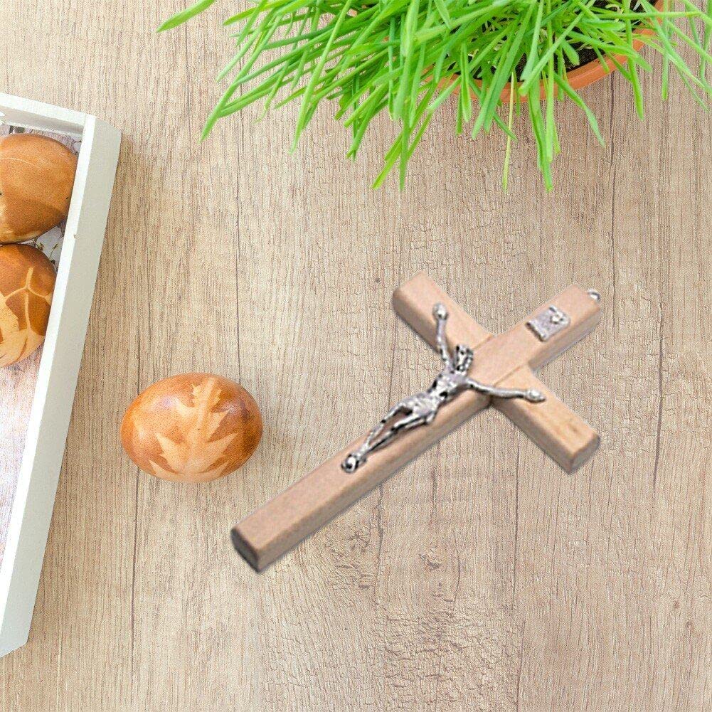 Croce da parete in legno unica, croce per idee regalo per la chiesa, croce di pr