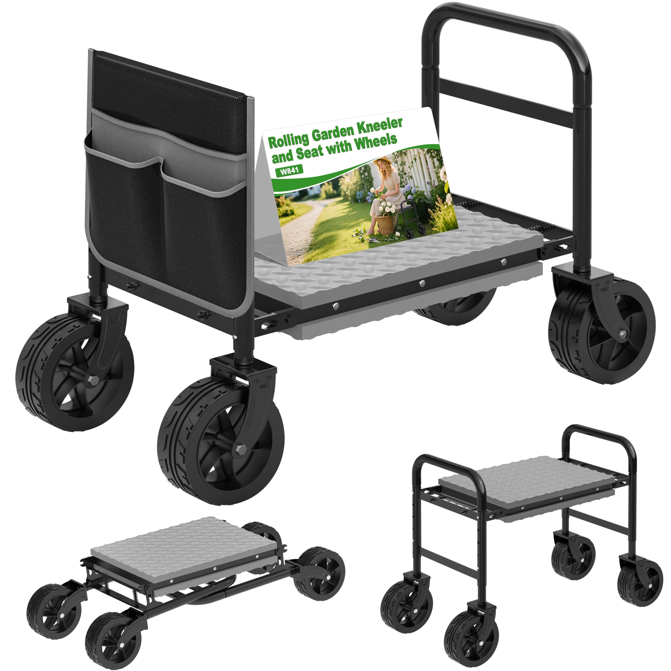 NIUXX Garden Kneeler and Seat with 360° Wheels