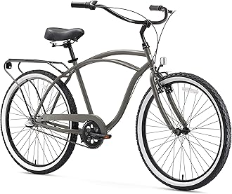 sixthreezero Around The Block Men’s Beach Cruiser Bicycle OR eBike 250W and 500W Electric Bike, 24-Inch and 26-Inch